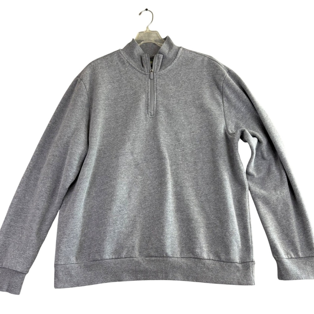 Tek Gear Ultrasoft Fleece 1/4 Zip‎ Pullover Men's XL Gray Sweatshirt